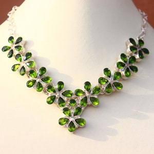Vintage Peridot Necklace - Etsy