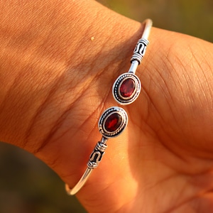 Bracciale placcato in argento fatto a mano con pietra di ametista ...