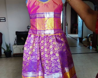 Pattu pavadai wear indian clothing