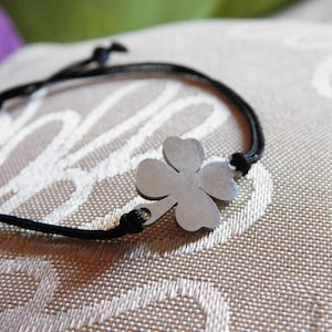 Good luck clover bracelet, 4 leafs clover, gift for friend.