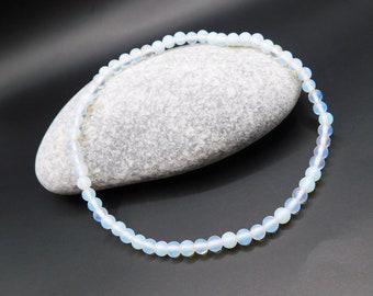 Moonstone anklet, 4mm bead bracelet - anklet, protection anklet.