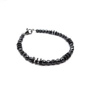 Hematite bracelet, black bracelet, positive energy bracelet