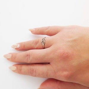 Knot ring, silver 925 knot ring