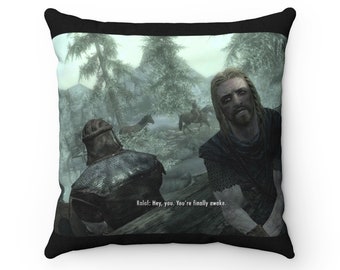 Hey You You Ve Finally Awake Color Changing Mug Skyrim Etsy