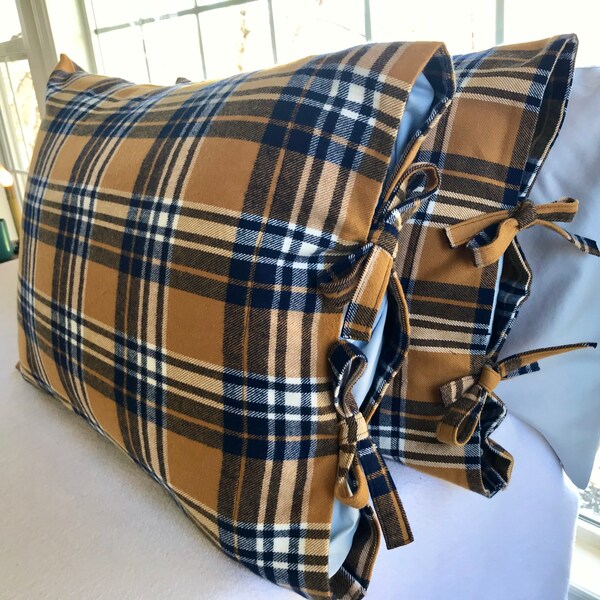Flannel Pillow Etsy