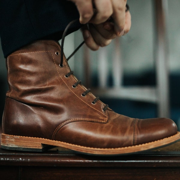 Ręcznie robione buty męskie męskie skórzane buty męskie buty męskie sznurowane botki skórzane buty męskie męskie buty vintage buty męskie