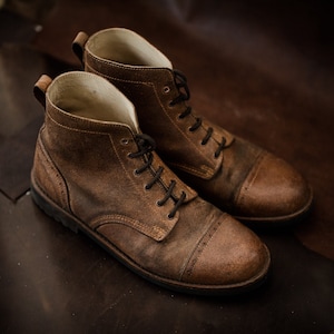 Handgefertigte Stiefel Herren Herren Lederstiefel Herrenstiefel Herren Schnürstiefeletten Lederstiefel Herren Herren Vintage Stiefel