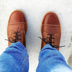 Man Boots 100% Leather Handmade Casual Elegant Boots & Shoes for Men Brown Vintage High Quality Motorcycle Cafe Racer