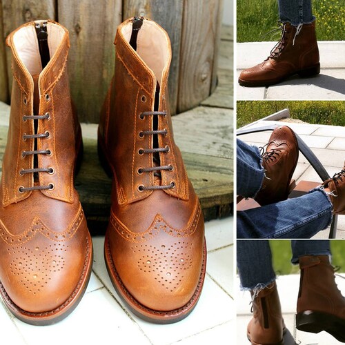 Leather Handmade Casual Elegant Boots \u0026 
