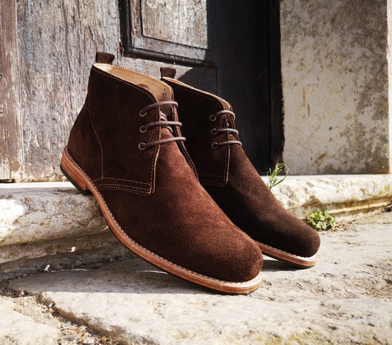 Zapatos casuales Chukka tipo botin para hombre