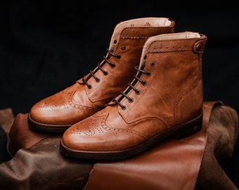 Handmade Leather Boots for Women – Elegant & Durable, Vintage Style, Perfect for Casual Wear or Special Occasions, 100% Leather