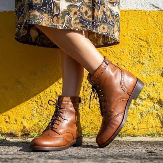 brown silk dress maxi Rustic Brown Leather Chelsea Boots, Women's Dress 1306
