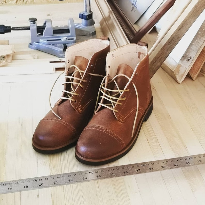 Leather Boots Men, Handmade, Boots for Work, Brown Boots, Boots for Men ...