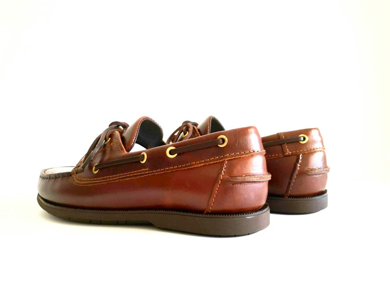 Mens Summer Classic Boat, Leather Moccasin, Men's Classic Boat Shoe, Handsewn Boat Shoe, Handsewn Leather Moccasins, Slip Ons Leather image 6