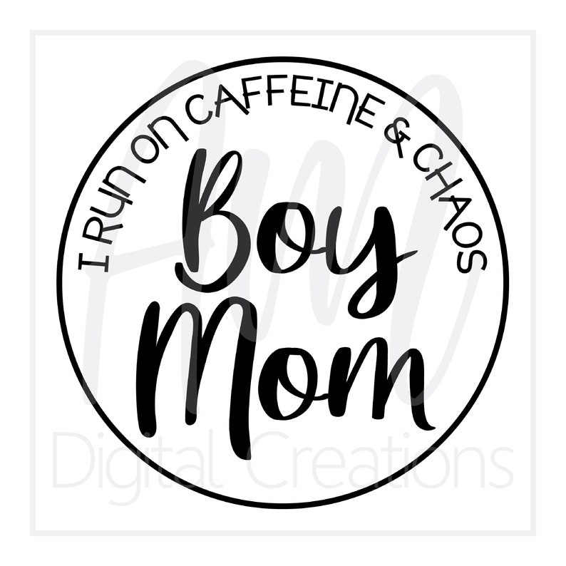 Download Boy Mom SVG Caffeine and Chaos Cut File Mamas Boy SVG | Etsy