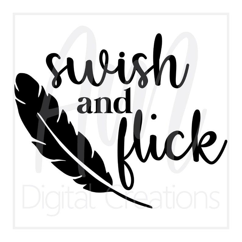 Download Swish and Flick Feather SVG Harry Potter Spell Cut File ...