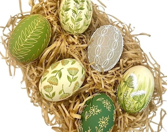 Ukraine wooden Easter eggs for home decor, Easter ornaments, Easter basket decor, 6 Easter wooden eggs, Pysanky eggs, Ukrainian Pysanka egg