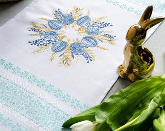 Pascha basket cover, Easter basket cover for blessing, Embroidered Easter napkin, Orthodox easter basket cover,Ukrainian easter basket cover