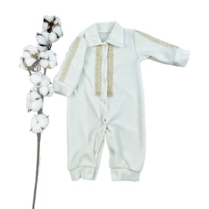 Boy Christening outfit, Boy baptism outfit, Baby dedication, Baby boy Easter outfit, Baby boy communion set, Baby boy romper