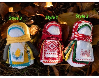 Slavic folk doll, Ukrainian traditional Motanka Krupenichka handmade doll, Grain doll, Talisman doll, Amulet doll, Christmas present