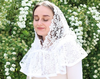 Chapel mantilla, Catholic veil for mass, Mantilla veil for mass, Chapel veil catholic, Mother of the bride veil for church, Gift for her