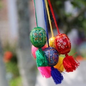 Painted Easter eggs, Pysanky for Orthodox Easter, Ukrainian Easter egg, Ukrainian pysanky Eggs, Set wooden Easter egg ornament, Easter decor
