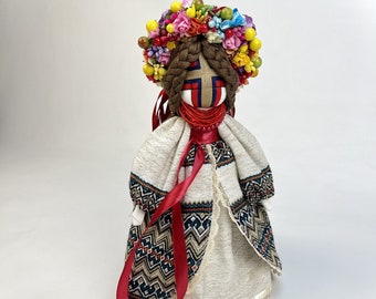 Ukraine doll Motanka, Handmade art ethnic doll, Guardian doll, Ukrainian doll, Ukraine Ornament, Pregnancy gift,Collectible doll,Amulet doll