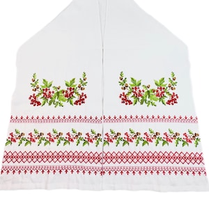 Wedding rushnyk gift, Embroidered slavic rushnyk for wedding, Traditional table runner for wedding, Slavic table runner with fall embroidery
