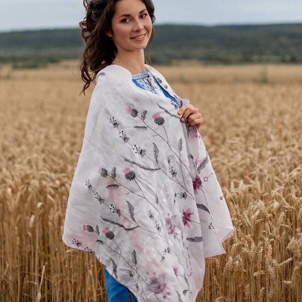Floral Lawn Scarves (Set of 12) main image 0