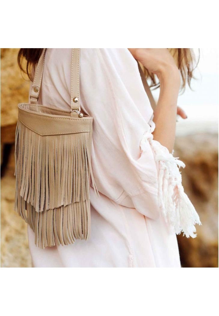 Fringe Crossbody Bag Leather Fringe Bag for Women Genuine Etsy