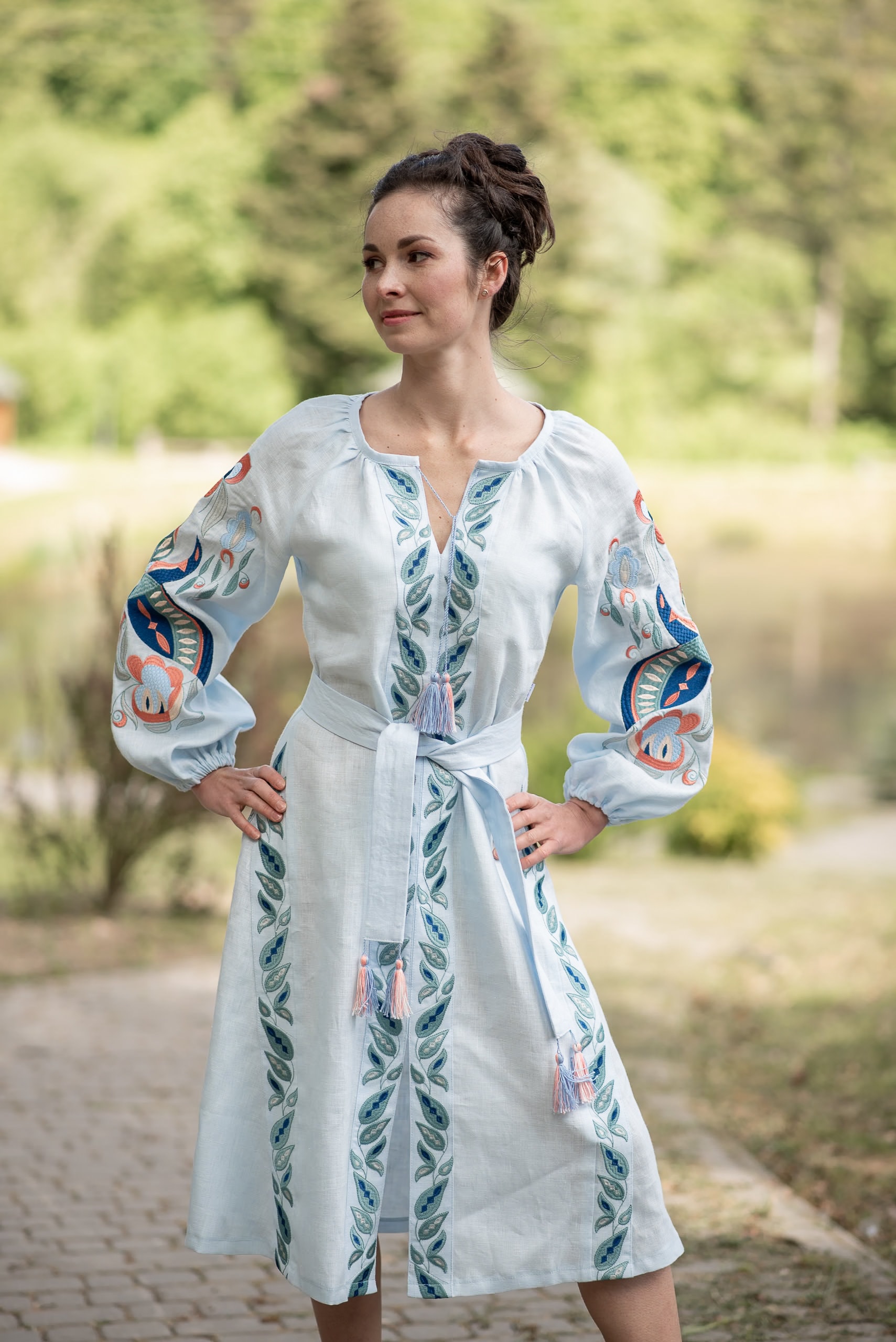 buy embroidered dress Buy Love & Roses Navy Floral Embroidered Crew Neck Midi Dress from Next USA