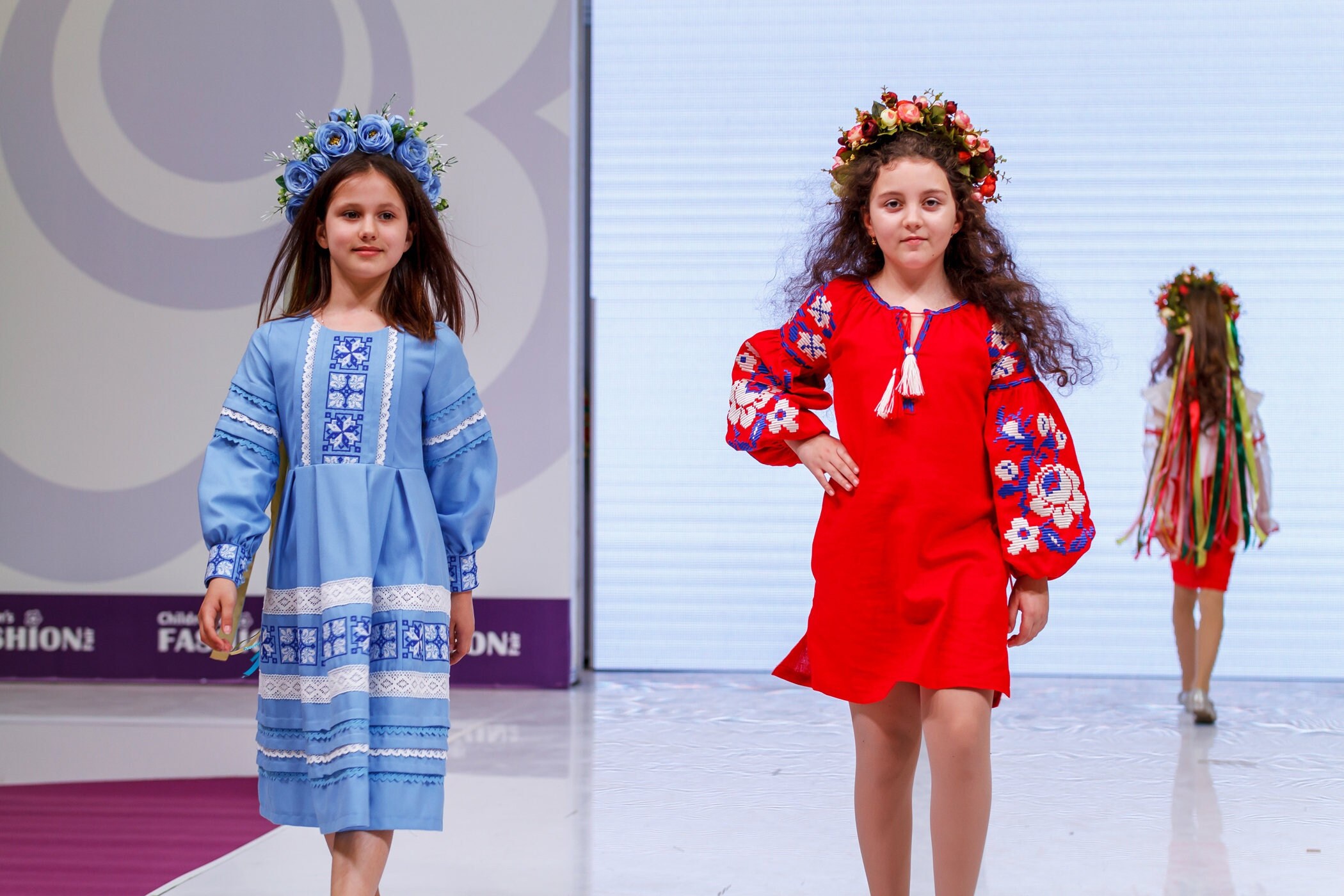 Kids Ukrainian Dress Vyshyvanka, Floral Embroidery Dress, Slavic Dress ...