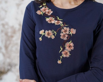 トップス enu tyn.TGOR Flower embroidery shirt S7e60a59bd5e74818b1f99a91fbf38