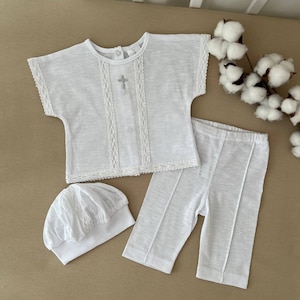 Baby boy christening outfit with cross, Baptism boy outfit, Baptism girl outfit