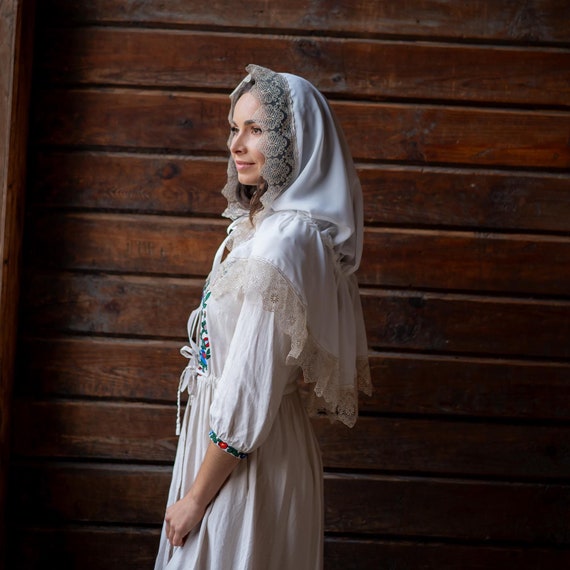 Orthodox veil, Religious head covering, Mantilla, Christian veil, Chapel veil for mass, White church veil, Orthodox head scarf for woman