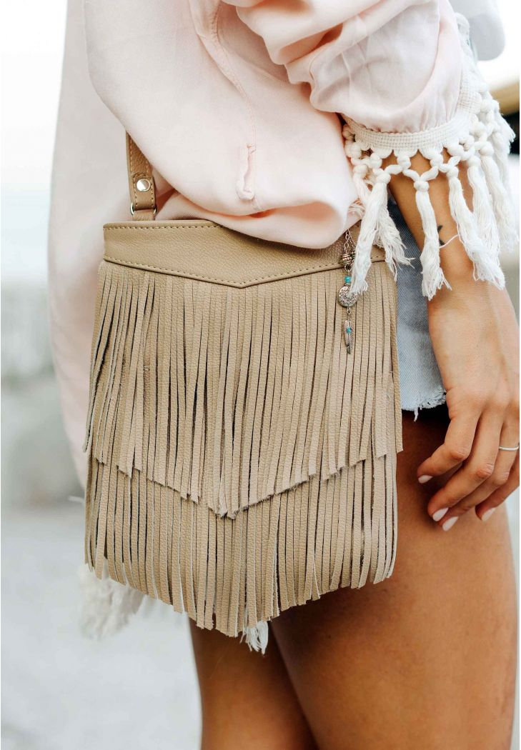 Fringe Crossbody Bag Leather Fringe Bag for Women Genuine Etsy