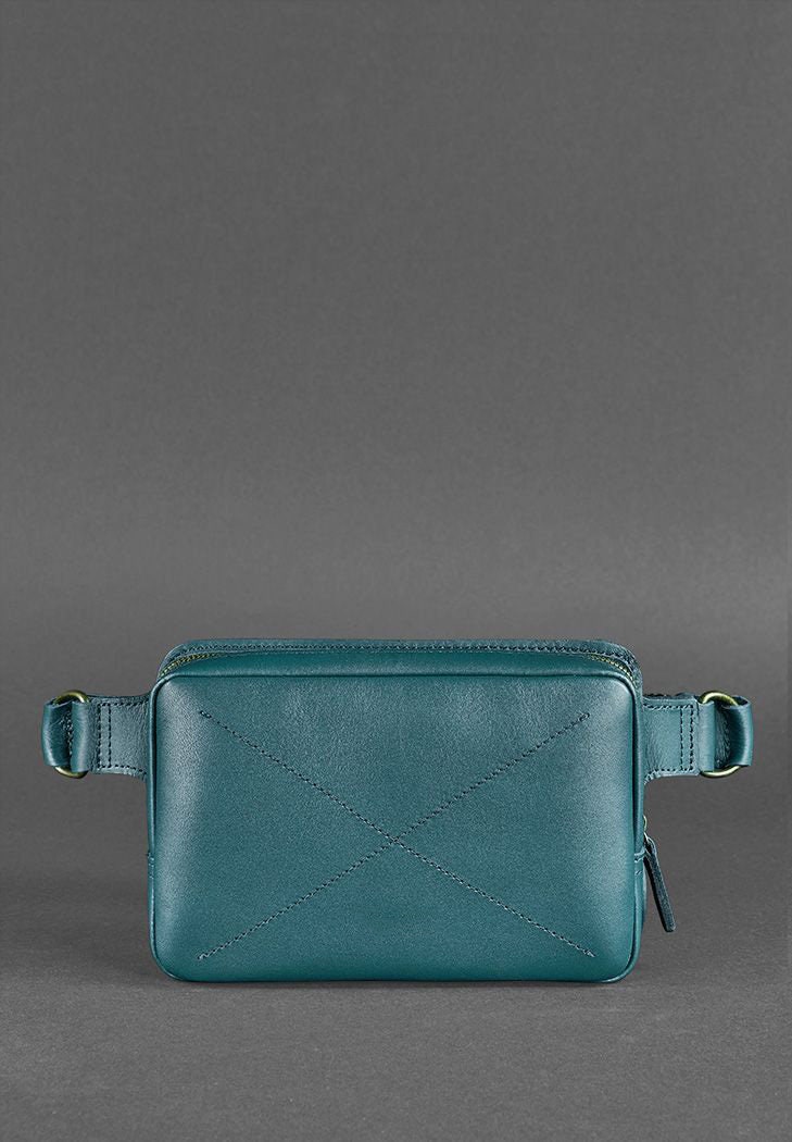 Leather Crossbody Bum Bag Personalized Green Bag Fanny Pack Etsy