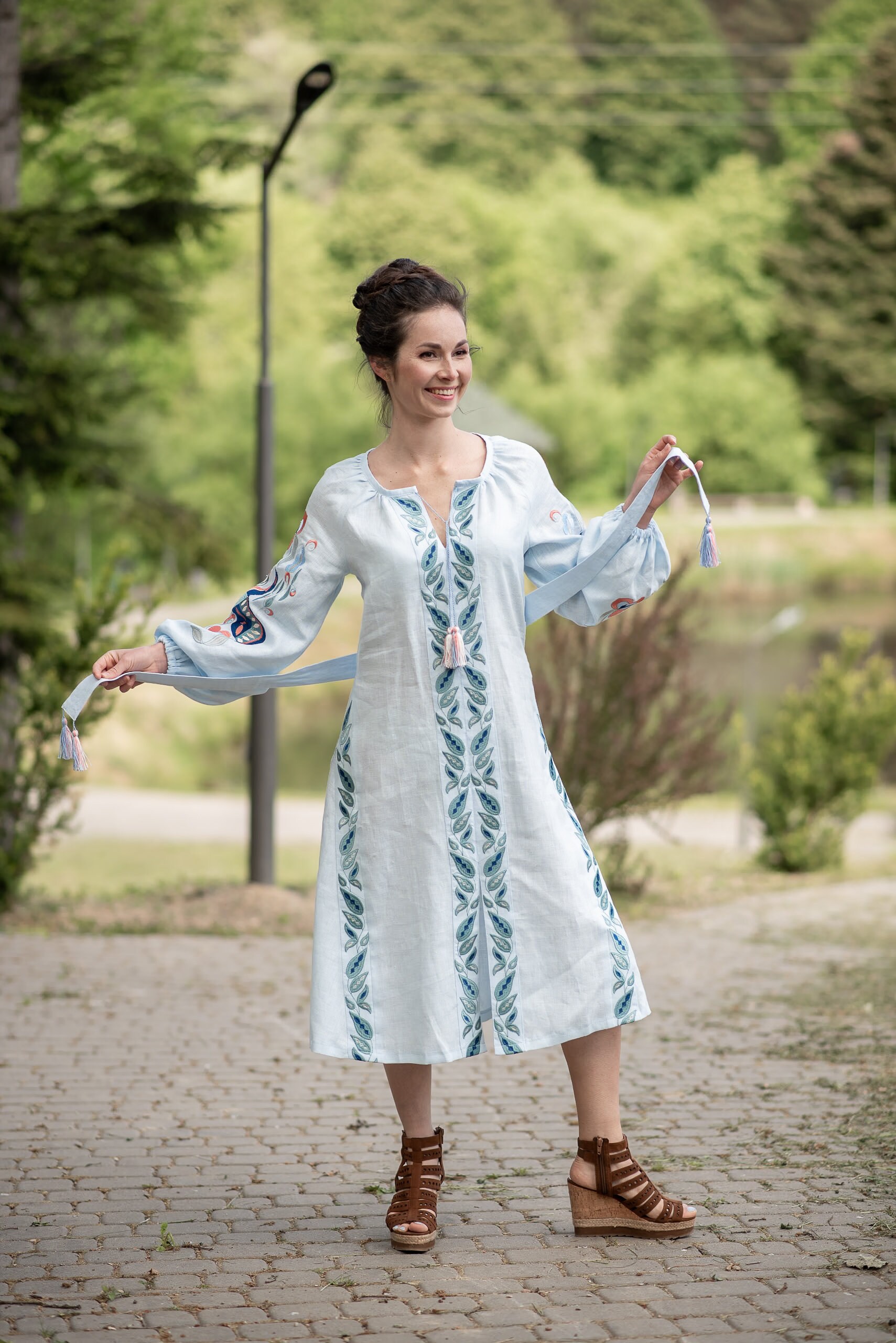 embroidered folk dress Amazon.com: Embroidered Ukrainian Folk Dress with Skirt for Teenagers White: Clothing, Shoes & Jewelry
