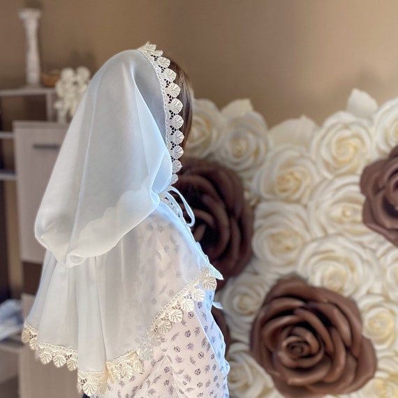 Church Mantilla, Simple Mantilla Veil, Church Veil Spanish  display picture 3