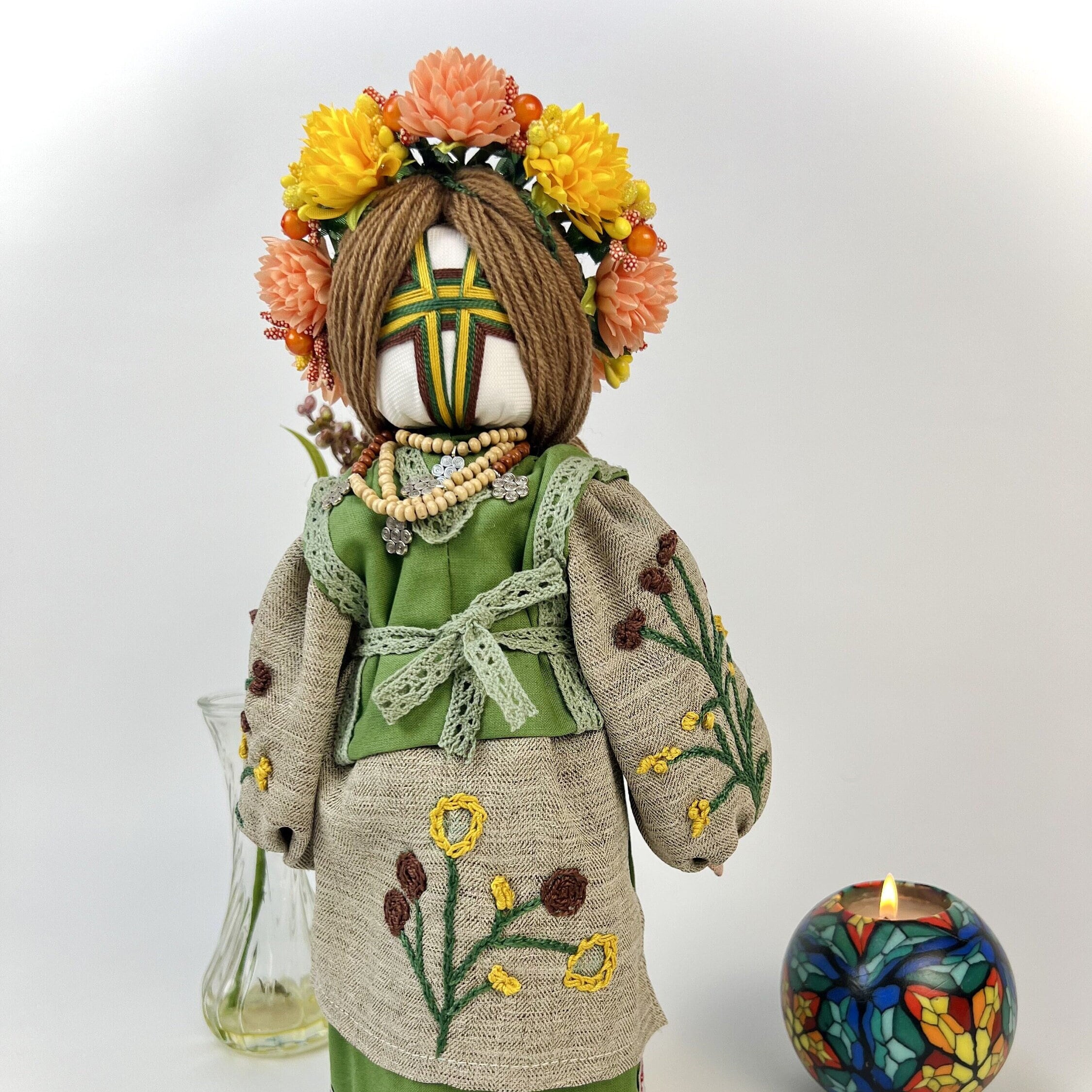 Handmade traditional slavic doll, Talisman doll, Motanka doll, Folk rag doll, Faceless doll, Amulet doll for wedding, Ukrainian dolls