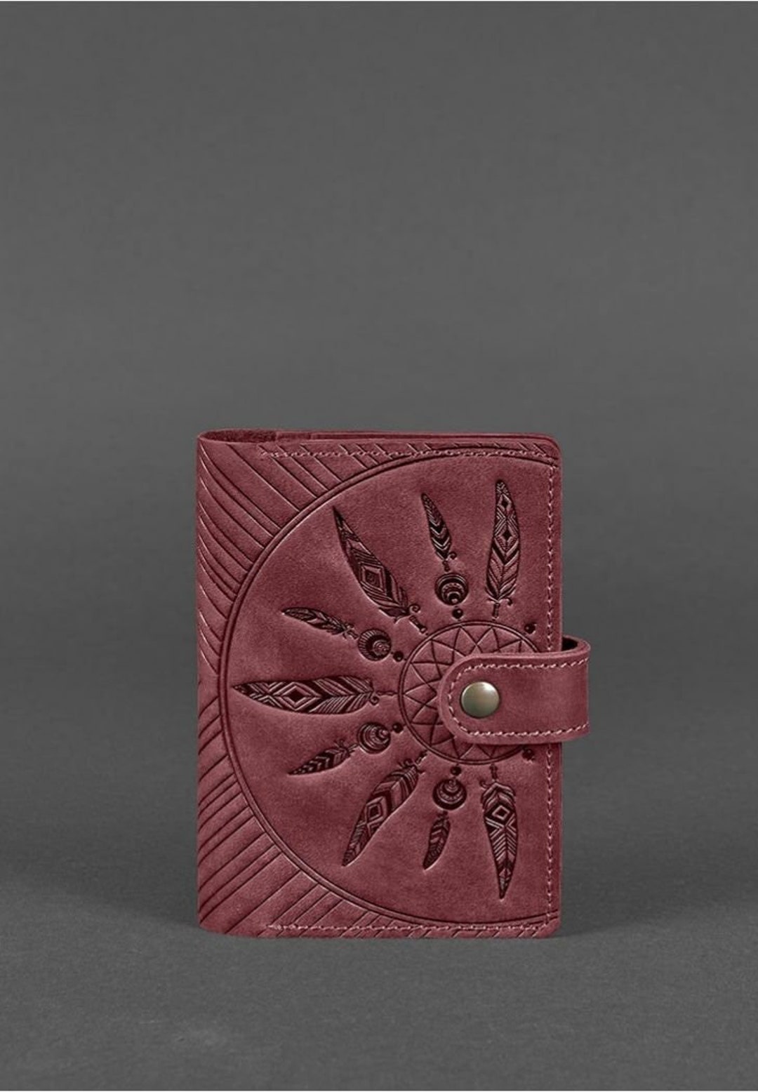 Custom Leather Passport Holder, Personalized Passport Cover, Passport