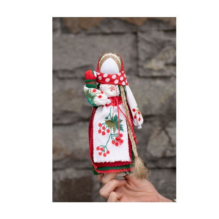 Slavic doll, Motanka folk doll made in Ukraine, Ukrainian doll, Ukrainian folk doll, Fertility amulet, Birthday gift, Anniversary gift