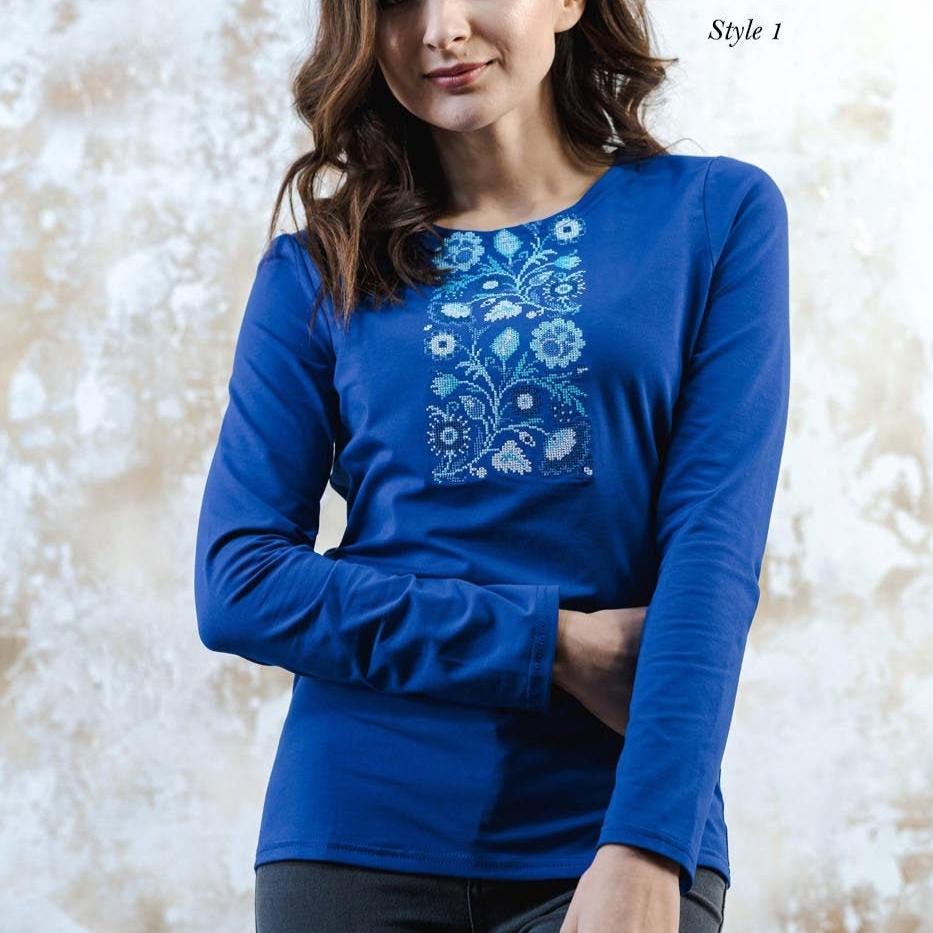 ◎Eaphi EMBROIDERY LONG SLEEVE SHIRTS EMBROIDERY SHORT SLEEVE SHIRTS