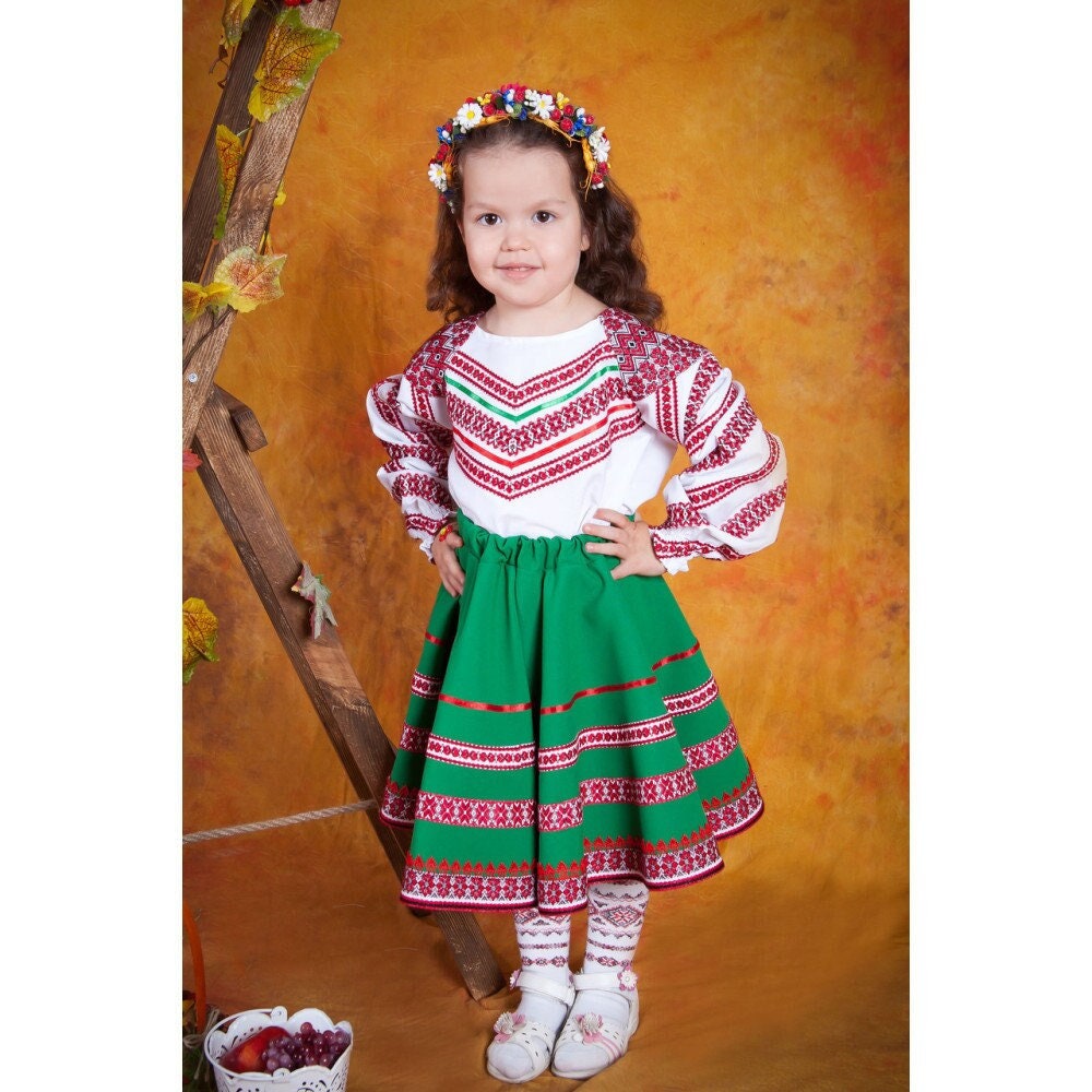 Polish Folk Costume Girls Etsy