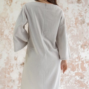 XS-4XL Linen dresses for women wedding guest, Embroidered linen dress, Gift for wife, Birthday gift, Ukrainian dress, Summer linen dress image 9