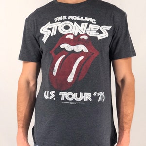 Vintage The Rolling Stones US Tour&#39; 73 camiseta Pequeña (ÚLTIMA)