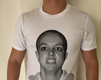 Bald Britney white T-shirt S-XL