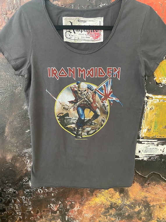 Vintage t shirt iron maiden hot sale