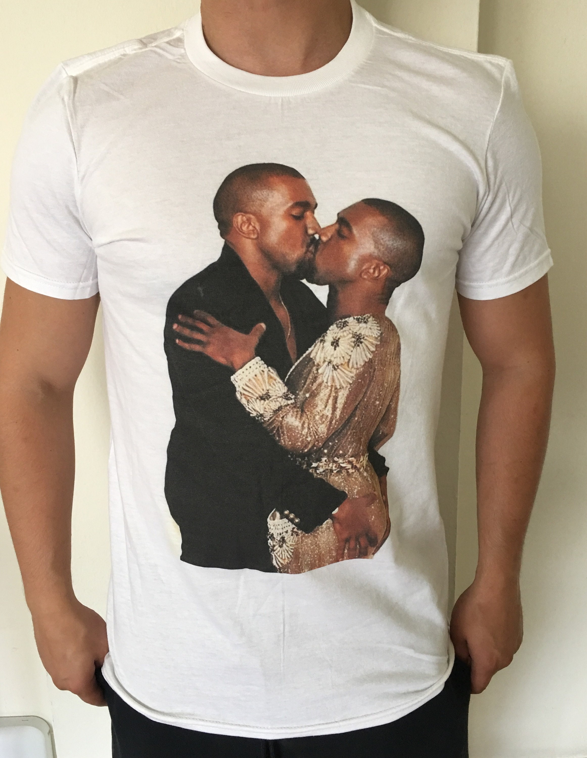 Kanye Kissing Kanye T Shirt Etsy
