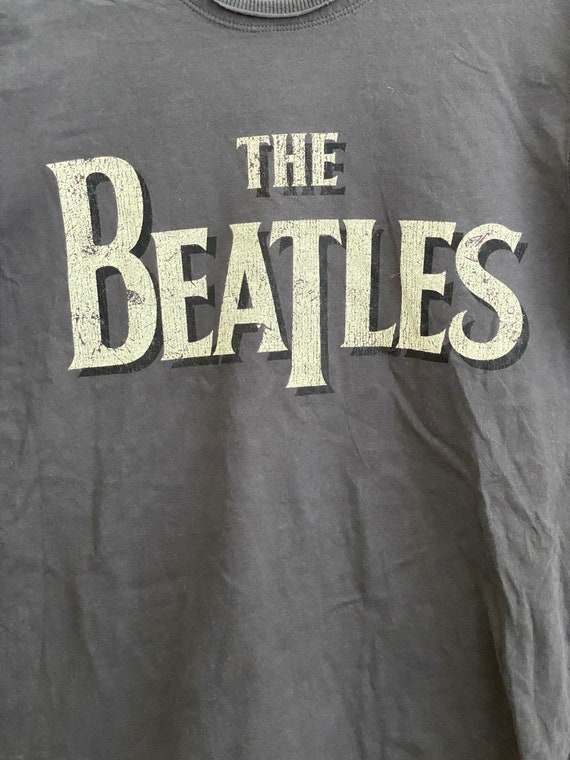 T-shirt Vintage The Beatles - Taille Medium Filles/juniors - Gris - Coton 100% - Occasion Bon état